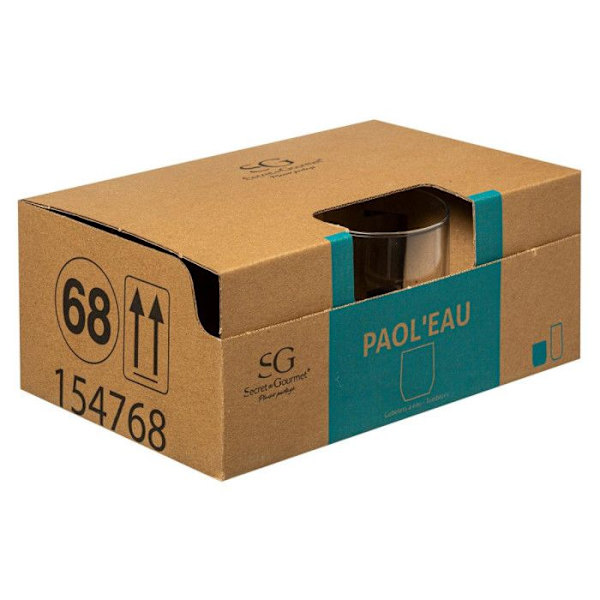 Kuppi - Paol'eau - 6 kappaletta - Läpinäkyvä - Lasia - 31cl Transparent