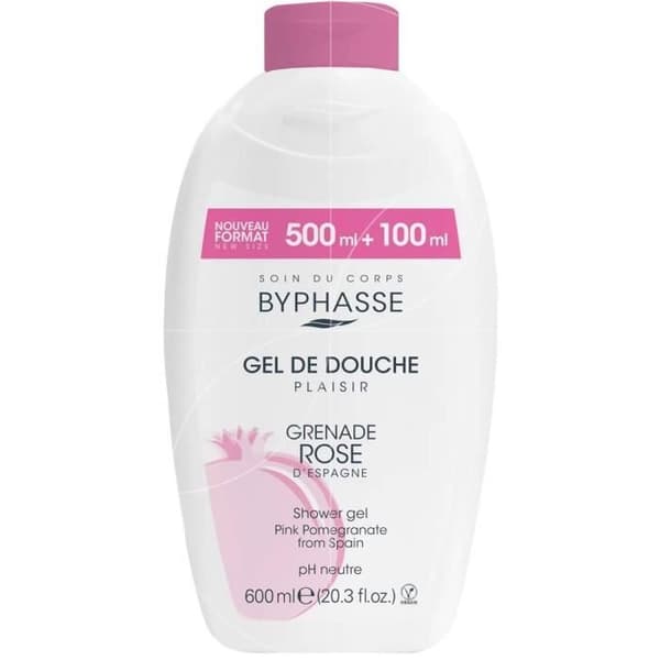 Brusegel - Byphasse - Rosengranat - 600 ml - pH neutral - Mixflaske