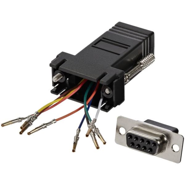 Modulær adapter DB9 til RJ45 - STARTECH - Hun/Hun - Sort - RS232/RS422/RS485