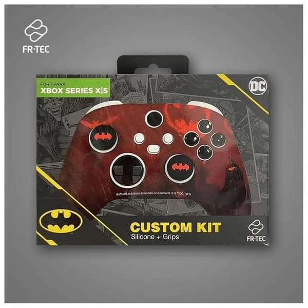 Accessoire - DC CUSTOMKIT BATMAN - Beskyttelseshætte - Silikone - Kompatibel med Xbox Rød og Sort