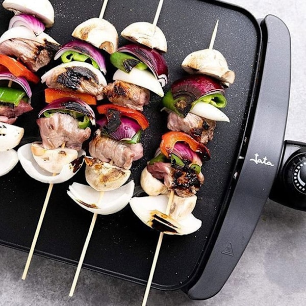 Grill och grill - JATA - GR-555A - 2500W - Svart - rektangulär yta Svart