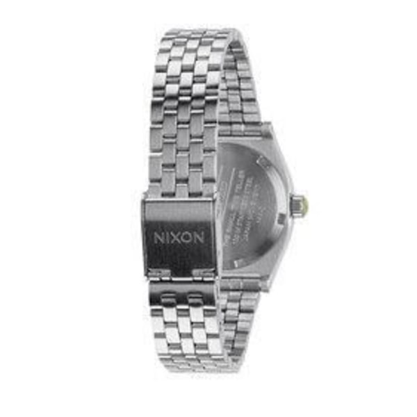 Kello - NIXON - PIENI TIME TELLER - Hopea - Neonkeltainen - Vedenpitävä 10 Atm Silver, Neongult