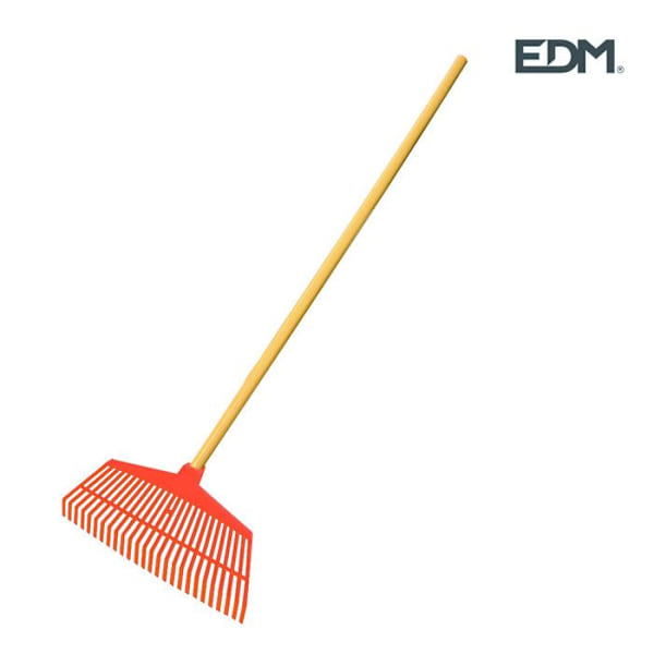 Lille haverive - EDM - 44x23x116cm - Polypropylen - Træskaft - Orange