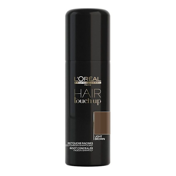 Root Correcting Spray - L'Oréal Professionnel - Hair Touch Up - Kastanje - 75ml - Texture Spray Lysebrun