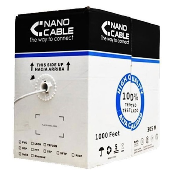 Nanokaapeli 10.20.0304-FLEX, 305 m, Cat5e, U-UTP (UTP), harmaa