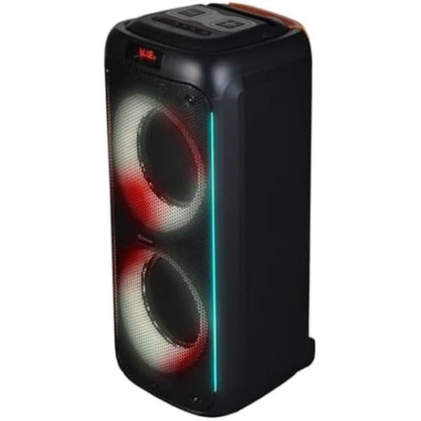 Bluetooth højttaler - DENVER - BPS-458 - 1000 W - RGB lyseffekter - Trådløs mikrofon Sort