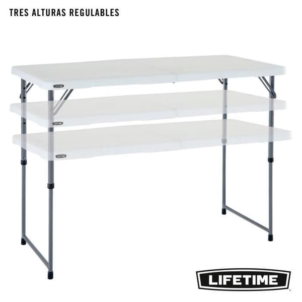 LIFETIME ultra-resistent multifunktions klapbord 122x61x56 - 91,5 cm UV100