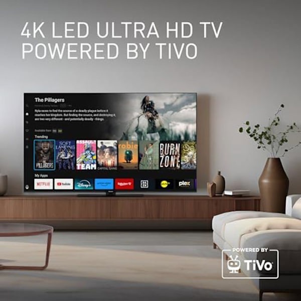 Panasonic TB-43W60AEZ, W60 Series 43-tums 4K Ultra HD LED Smart TV, 2024, TiVo, 4K Color Engine, Dolby Vision & Atmos, Game Mode