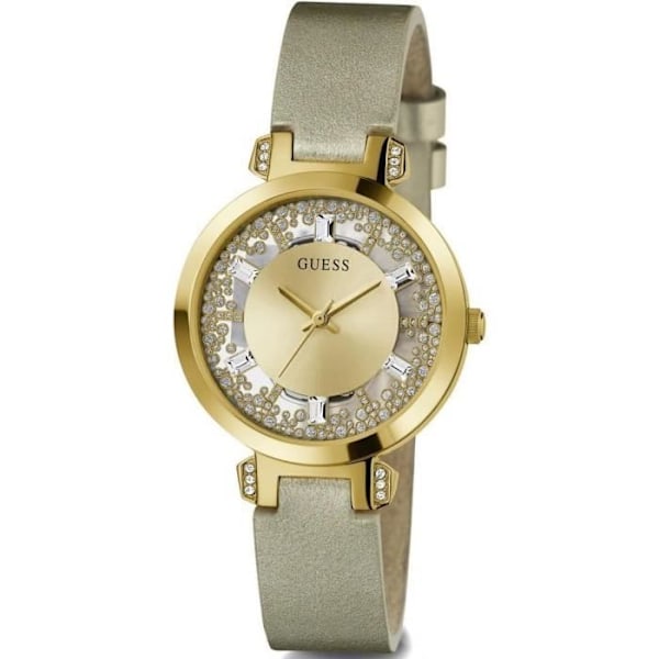 Klocka - Guess - Crystal Clear GW0535L4 - Kvarts - Läder - 32 mm Guld