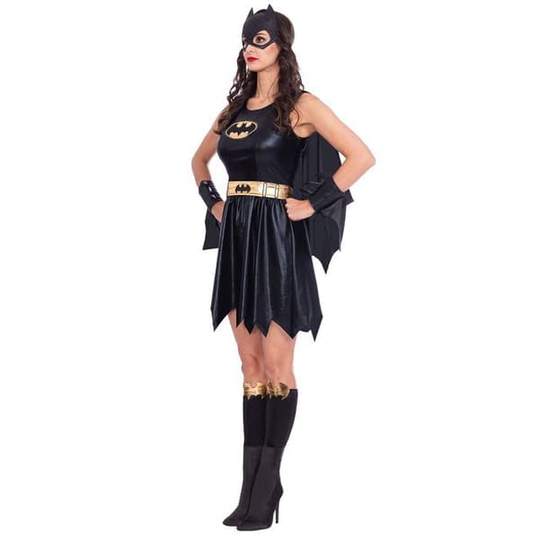 Kostume - AMSCAN - Batgirl Klassisk - Sort - Polyester - Voksen sort L