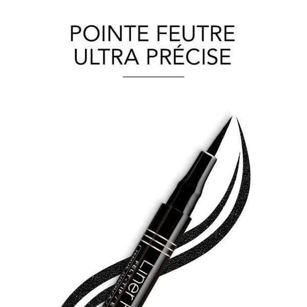Eyeliner Feutre Slim - Bourjois - #16 Sort - 0,8 ml - Præcis og intens - Applikation med filtspids Sort