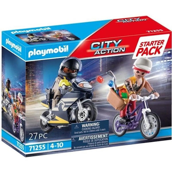 PLAYMOBIL 71255 Aloituspaketti Agentti ja varas, City Action, poliisit, 4-vuotiaat ja sitä vanhemmat Flerfärgad
