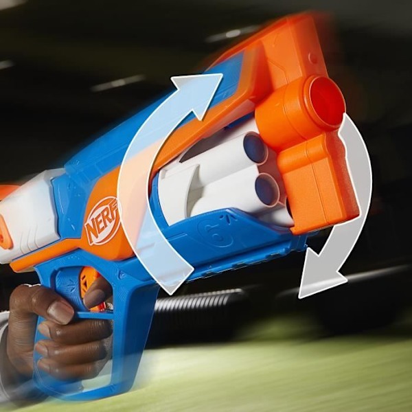 NERF blaster Agility N Series, 12 Nerf N1 dart kun til Nerf N Series blastere, 6 dart løb, udendørs spil Flerfarvet