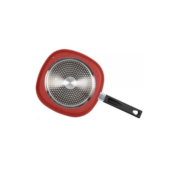 Grill - Livoo - MEP152 - Aluminium - Non-stick - 24 cm Röd