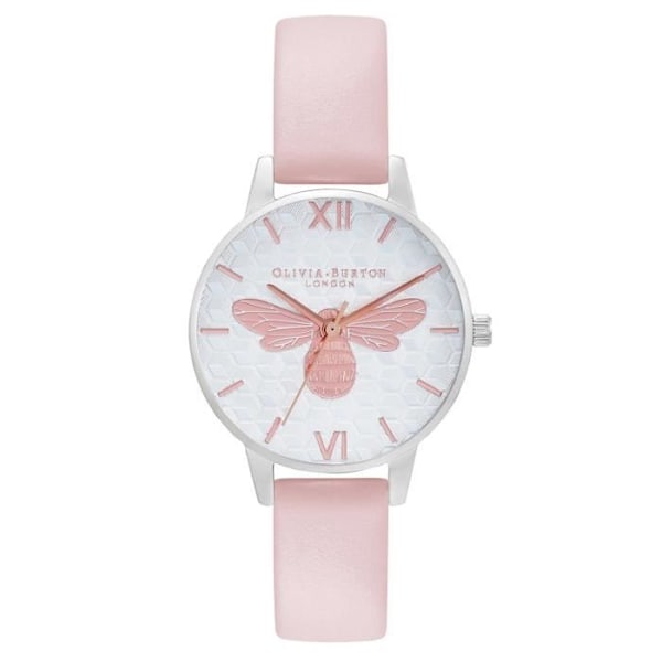 Ur - Olivia Burton - OB16FB25 - Læder og rustfrit stål - 34 mm - Quartz Pärlskimrande