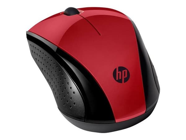 Trådløs mus - HP - 220 - Rød - 3 programmérbare knapper - Optisk