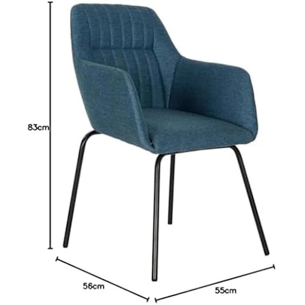 Stol - DKD HOME DECOR - Metal - Sort - 1 pers. - Moderne design Svart