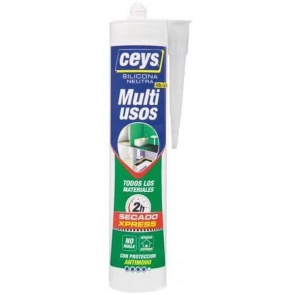 brug af neutral tørrende Xpress hvid silikone 280ml Ceys