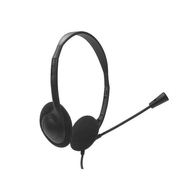 NILOX USB stereo headset med mikrofon til PC, bærbar computer, mute-tilstand, kompatibel med konferenceopkald