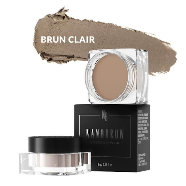 Nanobrow Eyebrow Pomade Vaaleanruskea - Vedenpitävä kulmakarvojen pomade