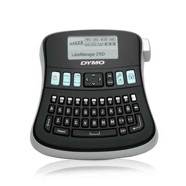 DYMO LabelManager™ 210D QWERTY Kitcase Sort, Grå