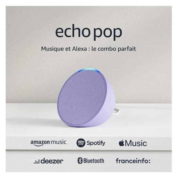 Röstassistent - AMAZON - ECHO POP (1:a gen.) - Alexa inbyggd - Grön Grön