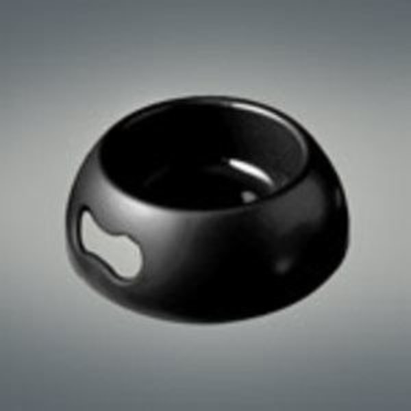 Gamelle - UNITED PETS - Pappy Noir - 18 cm - Liukumaton - Muovi - Sisäkäyttöön Svart