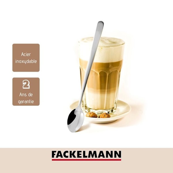 Tesked - Fackelmann - Set om 3 - Längd 20 cm - Rostfritt stål - Diskmaskinssäker Grå