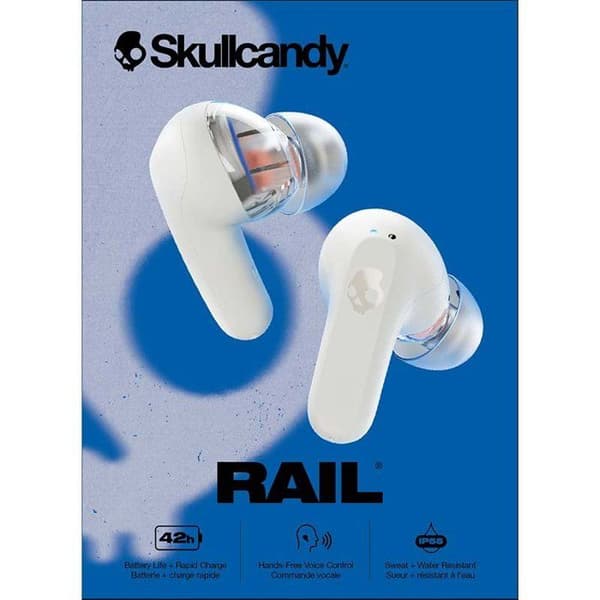 Bluetooth-høretelefoner rail blc true wireless-42h-hvid Skullcandy S2RLW-Q751 Hvid