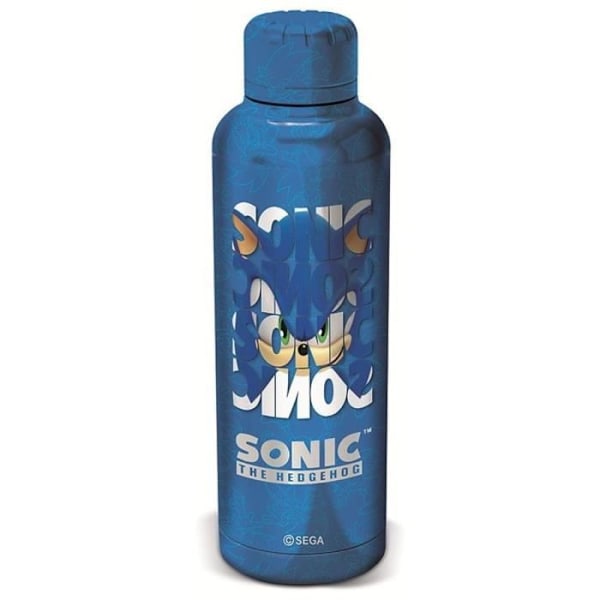 Stor - Flaske - Sonic - I Metal - Genanvendelig - 515 ml Blå