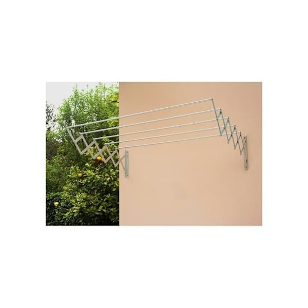 GENERIC - Hvid Epoxy Stål Tøjstativ 120cm.