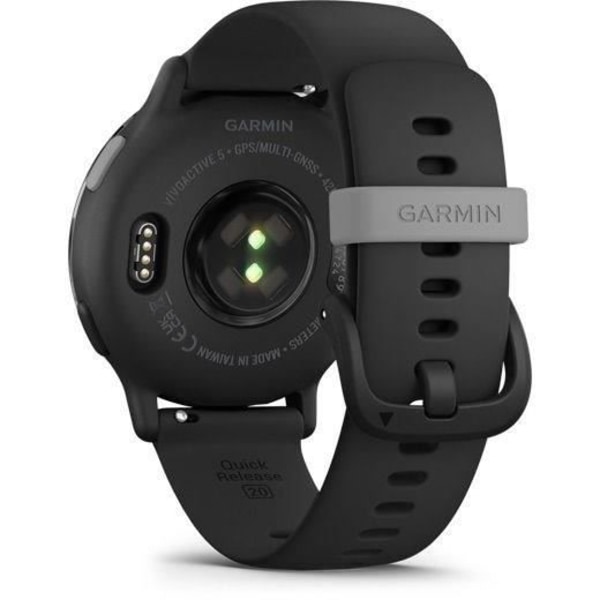 Smartwatch - GARMIN - Vivoactive 5 - Sort silikonearmbånd Grå