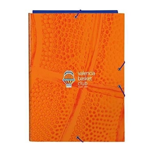 Klasseur - Safta - Valencia 512084068 - 3 lommer - Hårdt omslag - Blå-Orange Blå-Orange