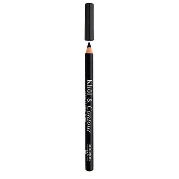 Krølleøjner - Bourjois - KOHL&CONTOUR - 001 Sort - 1,2 g - Intense og defineret blik Sort