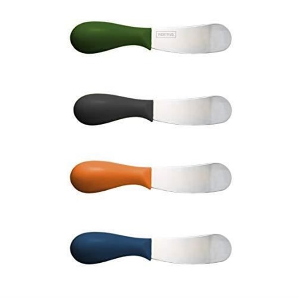 Nerthus FIH 329 Spredekniv Sæt med 4 stk. Sort/Grøn Blå Orange