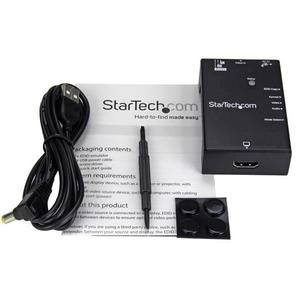 EDID-emulator - STARTECH - HDMI - 1080p - USB-strømledning - Videoemulering