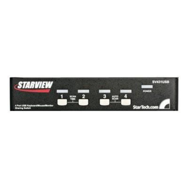 StarTech.com 4 Ports VGA USB Rack Mount KVM Switch - KVM Switch - 1920 x 1440 (SV431USB)