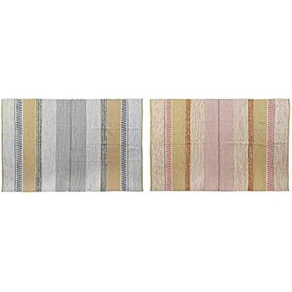Matta - DKD Home Decor - Flerfärgad - 160 x 230 cm - Naturliga fibrer - Rektangulär Flerfärgad