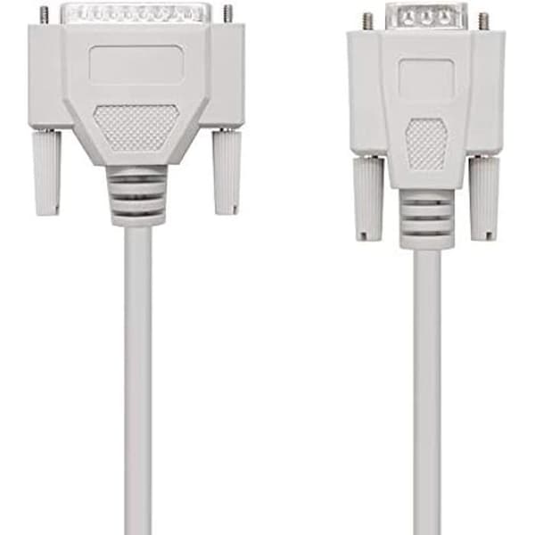 RS232 nul modem kabel - NanoCable - 10.14.0802 - 1,8 meter - DB9 hun - DB25 han