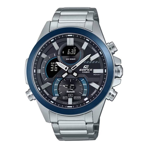 Casio Ur - Mænd - ECB-30DB-1AEF - Sølv Rustfrit stål - 46mm - 10 bar Pengar