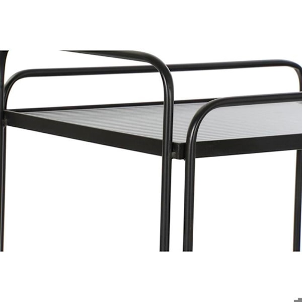 Serveringsvogn af metal og glas DKD Home Decor svart
