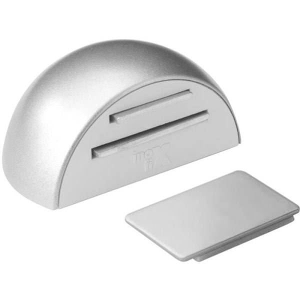 Dørstopper - INOFIX - Mat krom - Magnetisk stop - Klæbende montering - 5.2 x 3.8 x 2.6 cm Matt krom