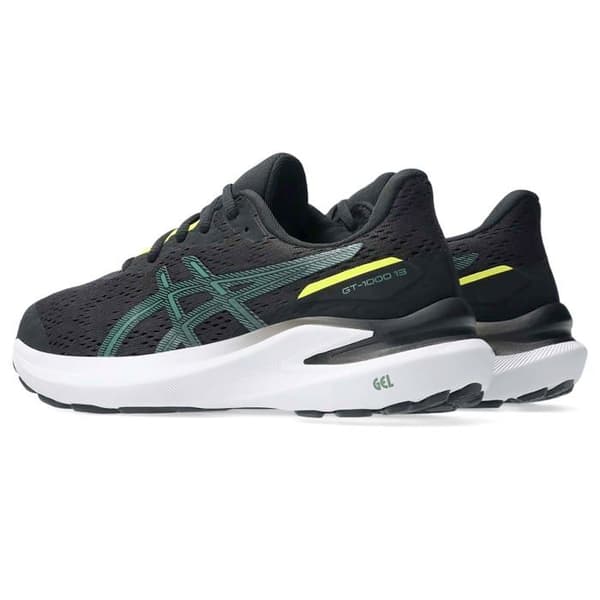 Løbesko - ASICS - GT-1000 13 GS - Sort/Grøn Jasper - Åndbart mesh - Neutral støtte Sort 37 1/2