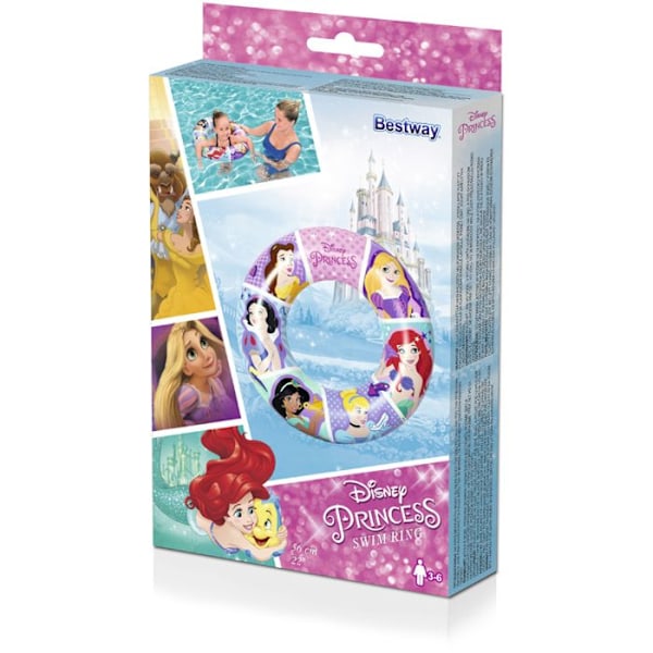 Båtring - Bestway - Disney Princesser - 48 cm - För Barn 3-6 år - Dubbel Luftkammare mångfärgad