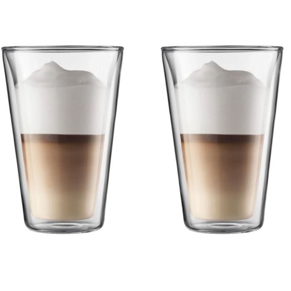 BODUM CANTEEN Sæt 2 glas med dobbeltvæg 0.4 l Transparent