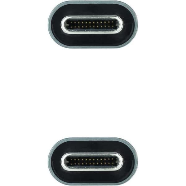 USB-C-kaapeli - Nanocable - 0,5 m - 20 Gbps - 5A - 100W 4K-60Hz Sort