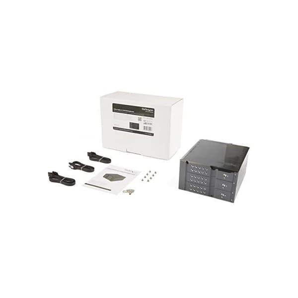 STARTECH Hard Drive Rack Backplane Mobile - Aluminium uden skuffe - 3 SAS II/SATA III 6Gbps harddisk, Hot Swap