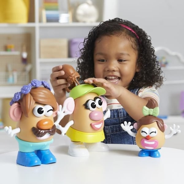 Potato Head coffret La famille Patate med 44 dele, kreative førskolelegetøj til småbørn, til piger og drenge, fra Flerfärgad