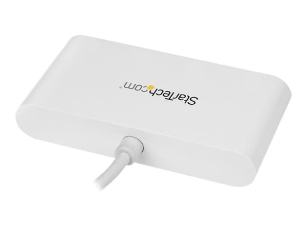 Hub USB-C Startech - 4 porte USB 3.0 - USB-C til 4x USB-A - Busdrevet - Hvid
