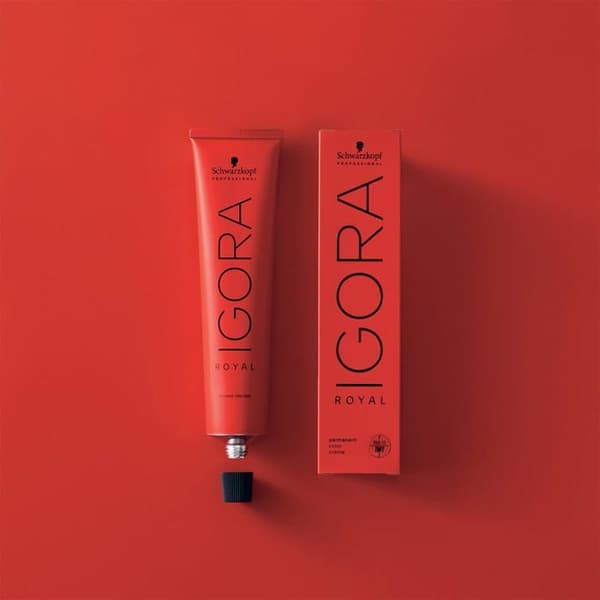 Pysyvä hiusväri Schwarzkopf Igora Royal 1-0 Black - Ammoniakkiton - 60ml Sort